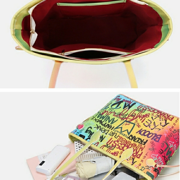 Graffiti Large Tote Bag - Picture 7 of 7